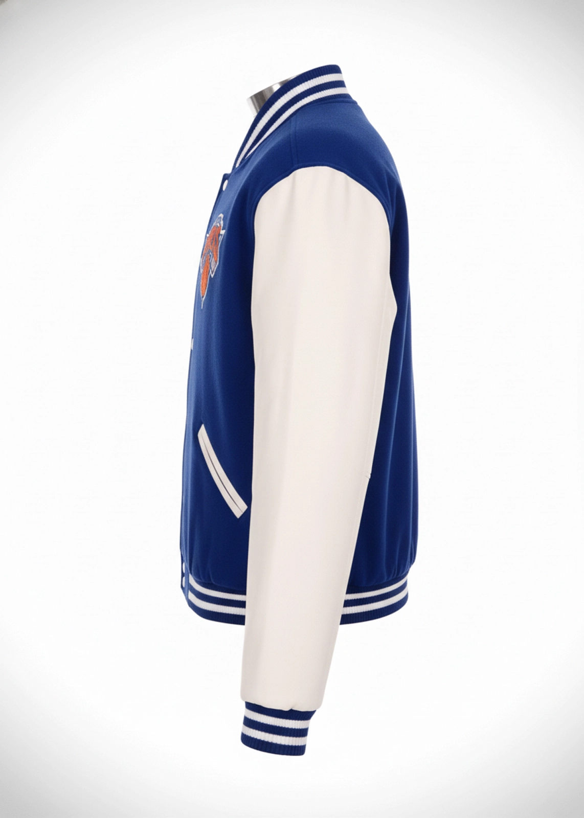 New York Knicks Blue Varsity Jacket - Image 3