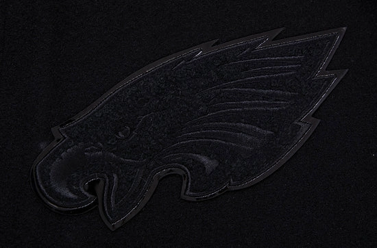 Philadelphia Eagles Triple Black Wool Varsity Jacket