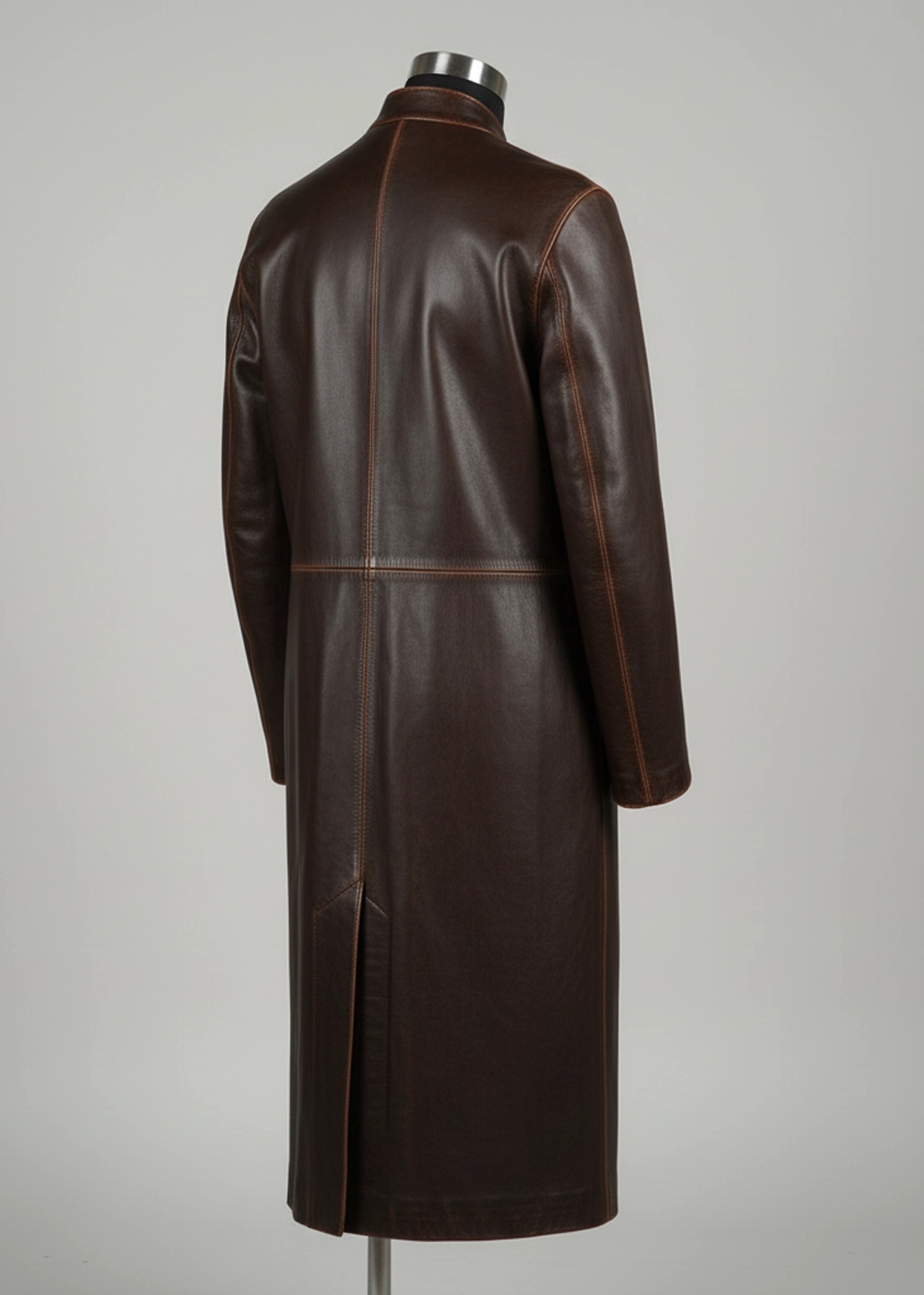 The Nomad–Dark Brown Duster Coat - Image 4