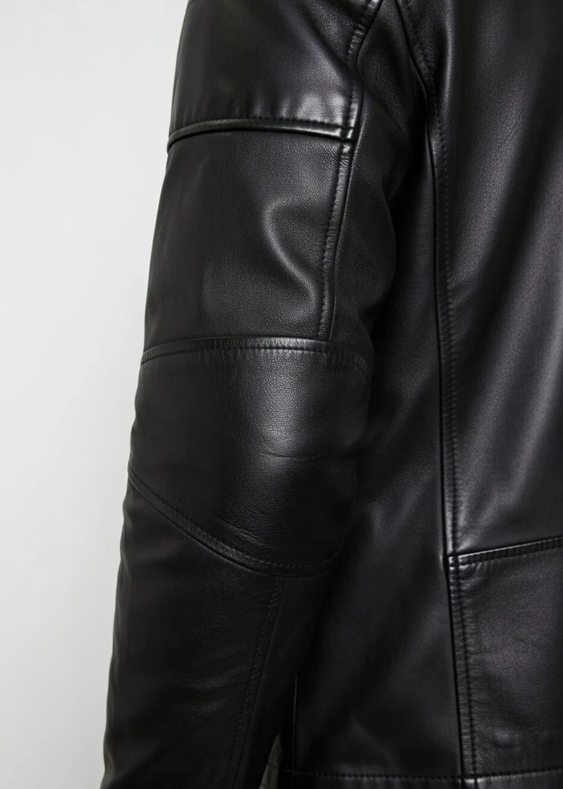 Batman Red Hooded Black Leather Jacket - Image 5