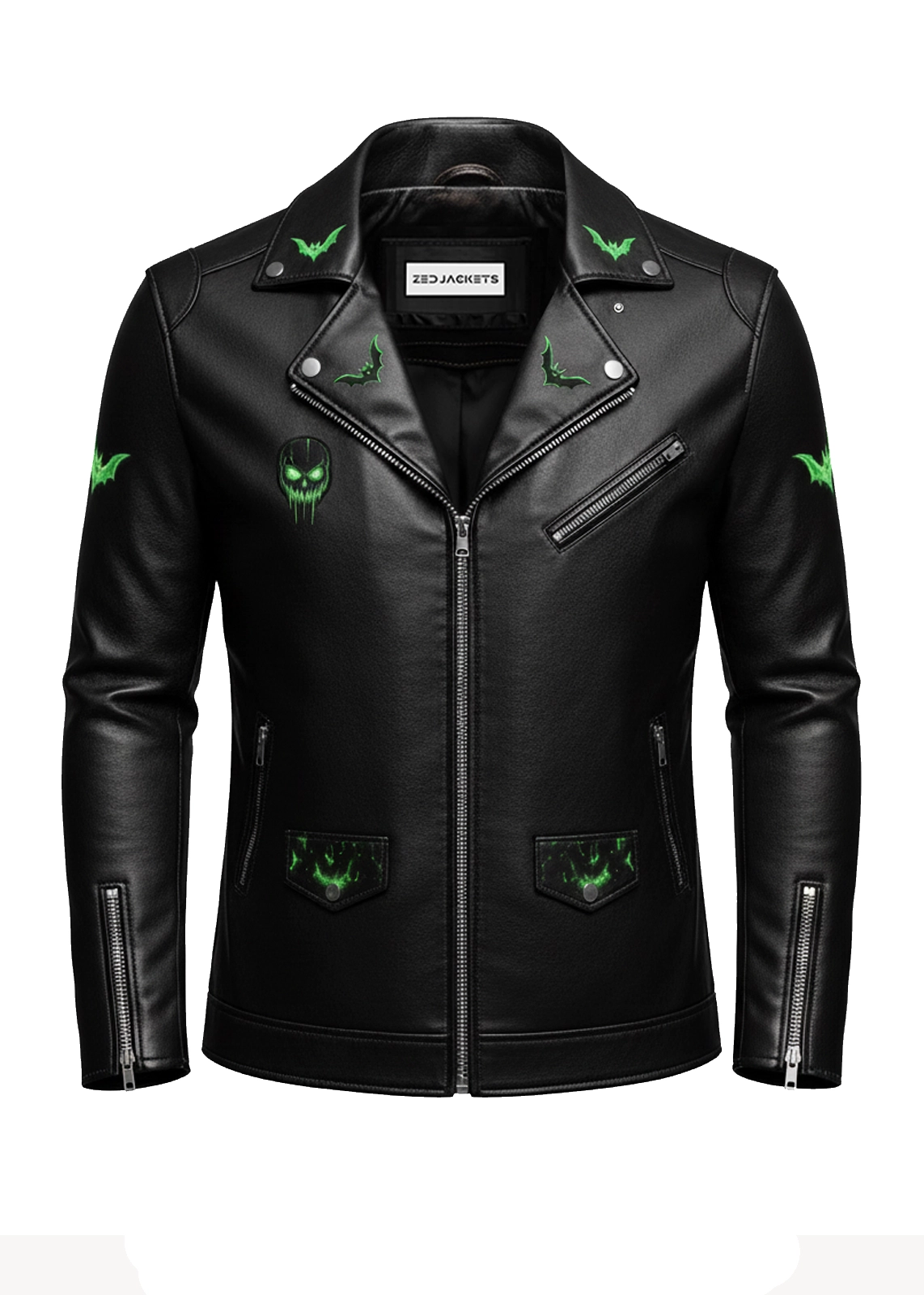 Pumpkin King Leather Jacket - Image 3