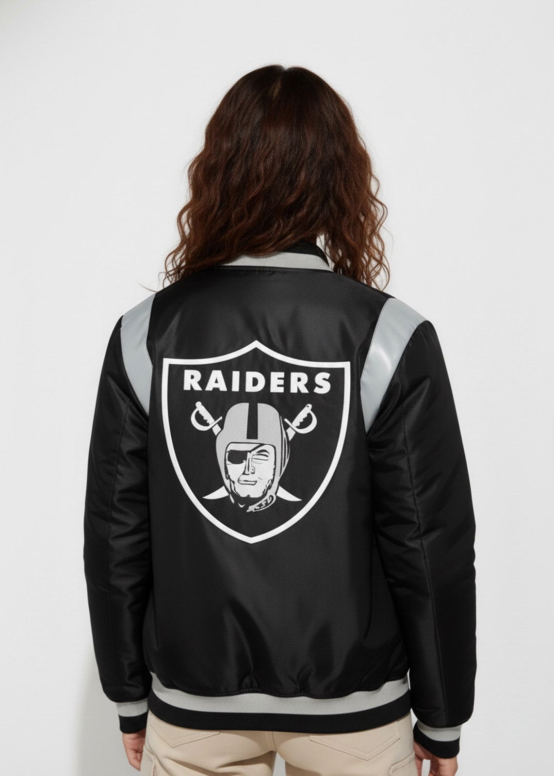 Raiders House Black Bomber Jacket - Image 6