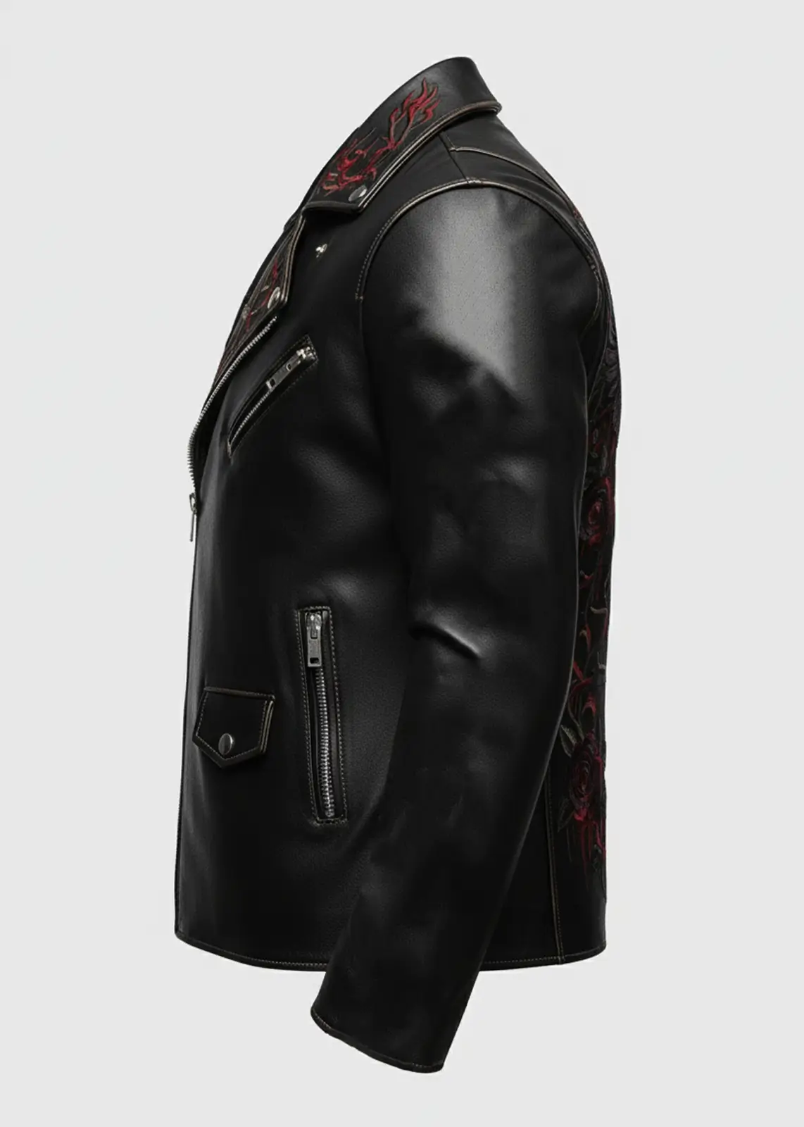 Raven Moon Leather Jacket - Image 3