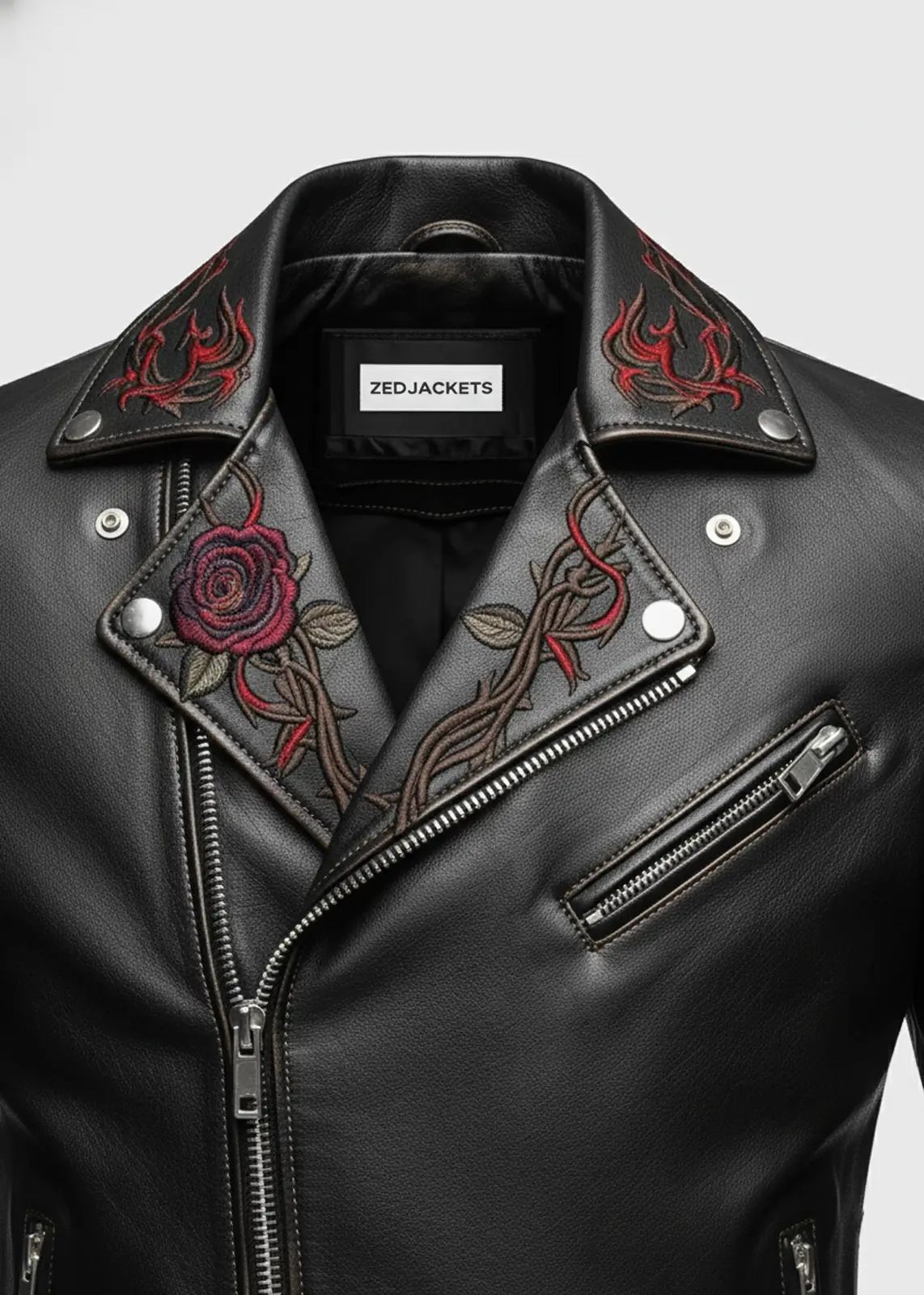 Raven Moon Leather Jacket - Image 4