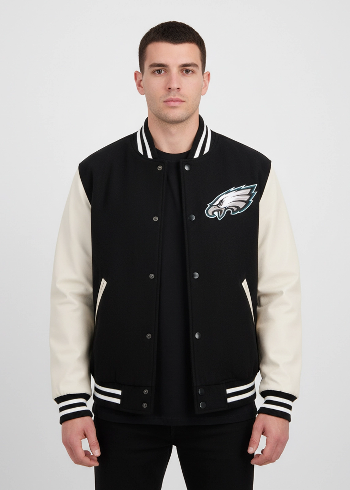 Men’s NFL Philadelphia Eagles Reversible Fleece Jacket - Image 4