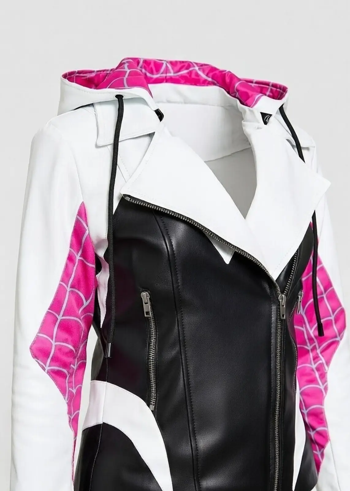 Spider Gwen Stacy Leather Jacket - Image 4