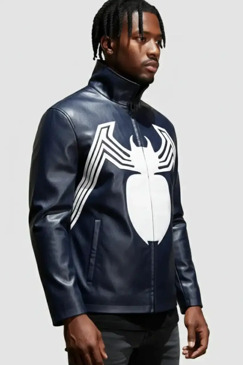 Spiderman Venom Leather Jacket For Men - Image 4