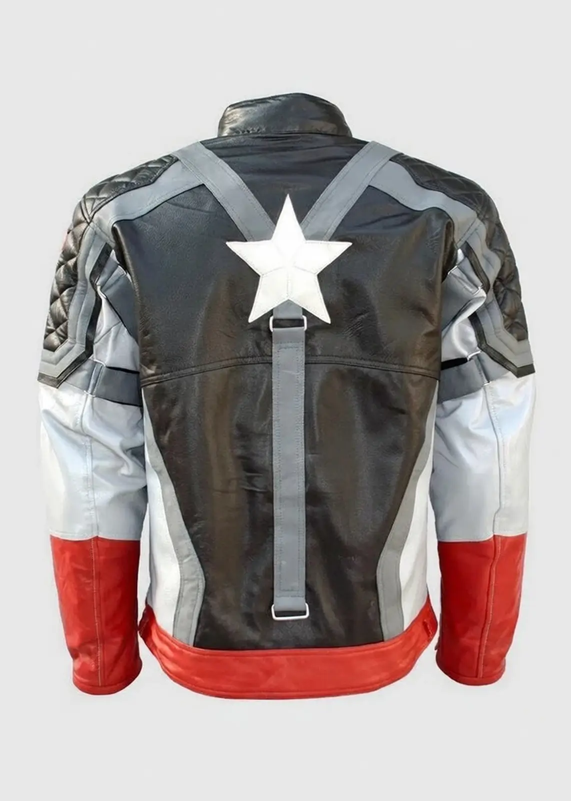 Captain America Steve Rogers Black Leather Jacket - Image 3