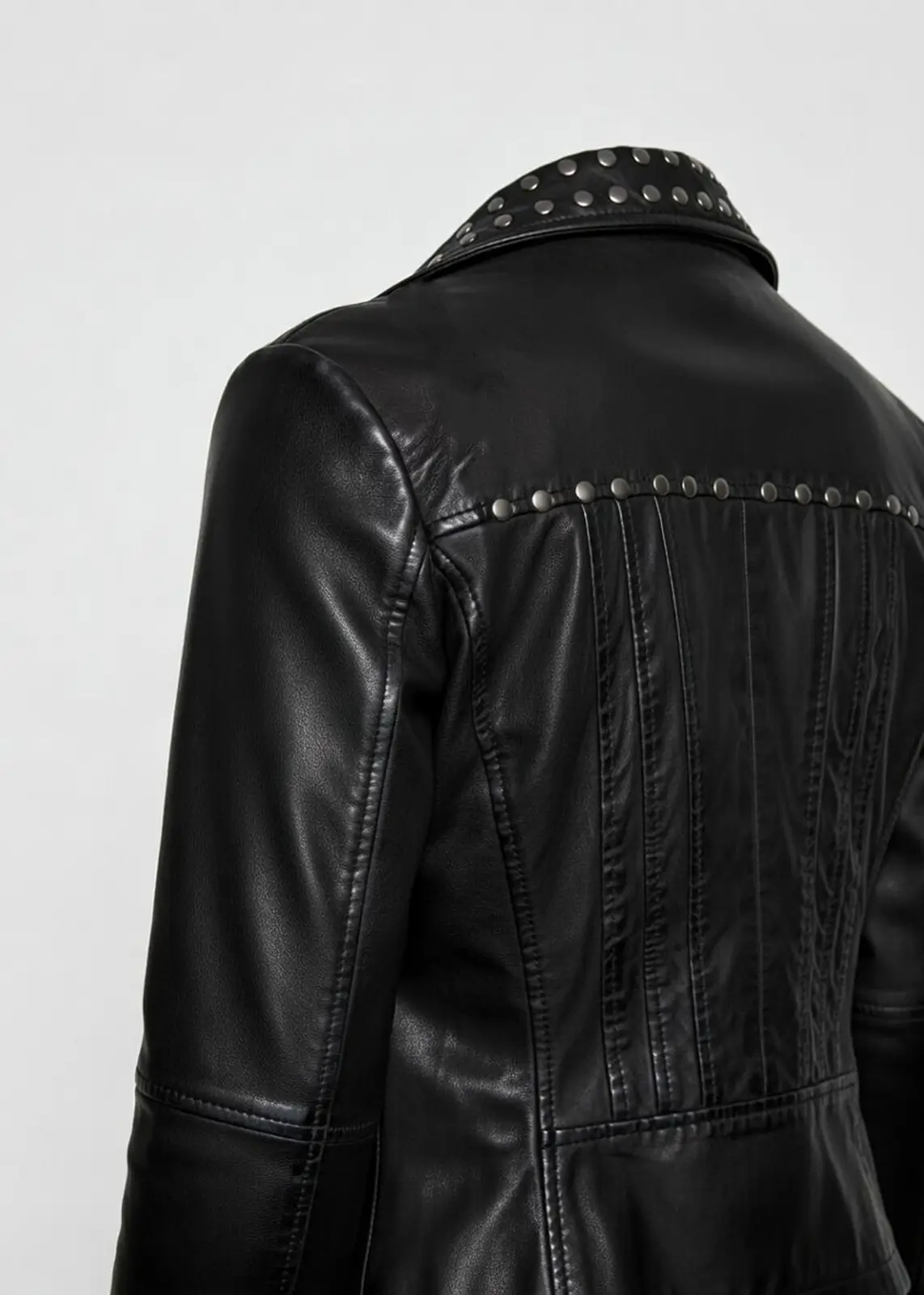 Studded Leather Jacket for Women - Image 4