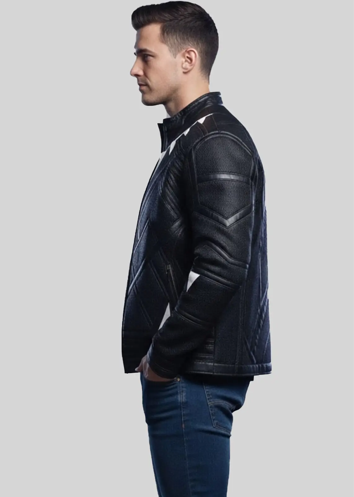 T'Challa Black Panther Leather Jacket For Men - Image 5