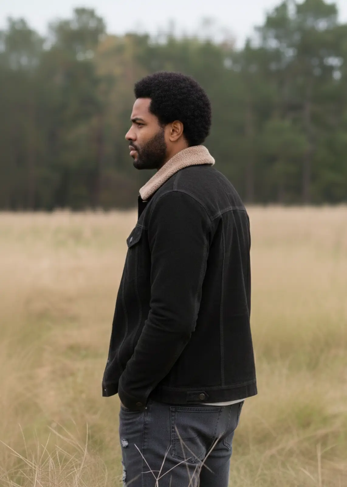 Rick Grimes Iconic Suede Leather Jacket From The Walking Dead - Image 5