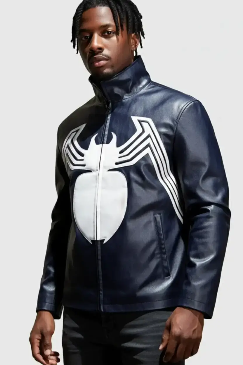 Spiderman Venom Leather Jacket For Men - Image 5