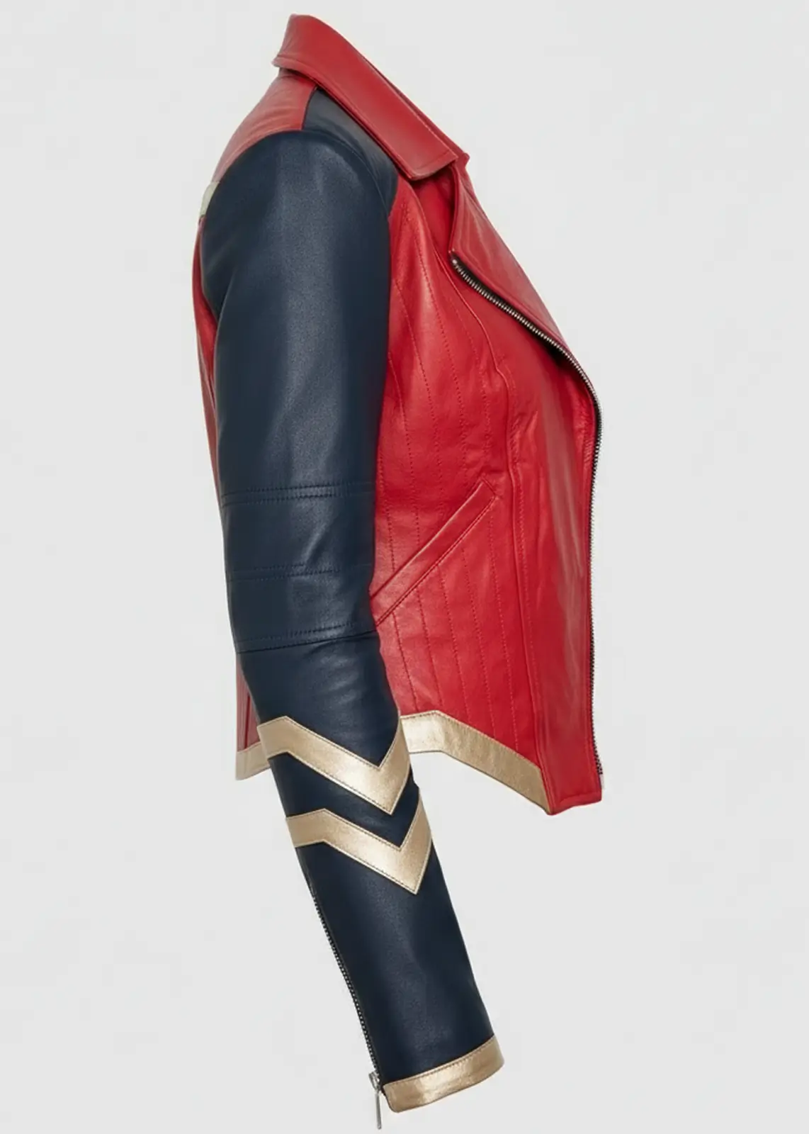 Wonder Woman Warrior Red Leather Jacket - Image 4