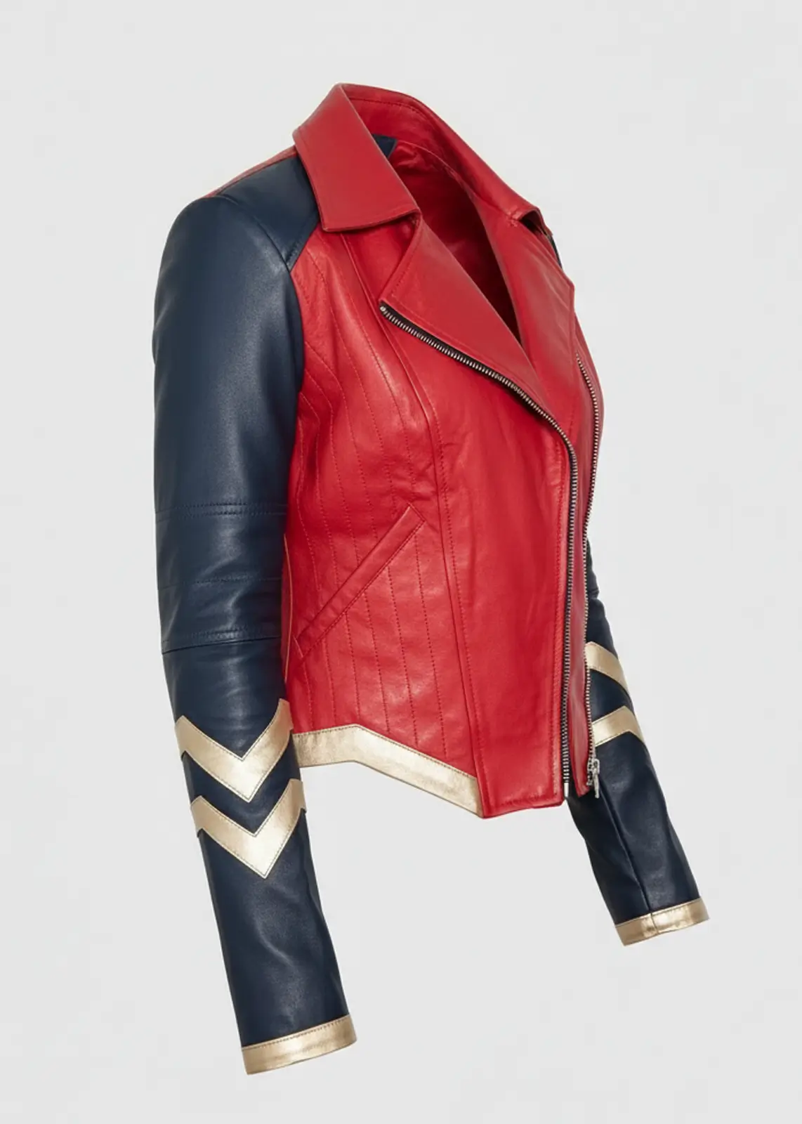 Wonder Woman Warrior Red Leather Jacket - Image 5