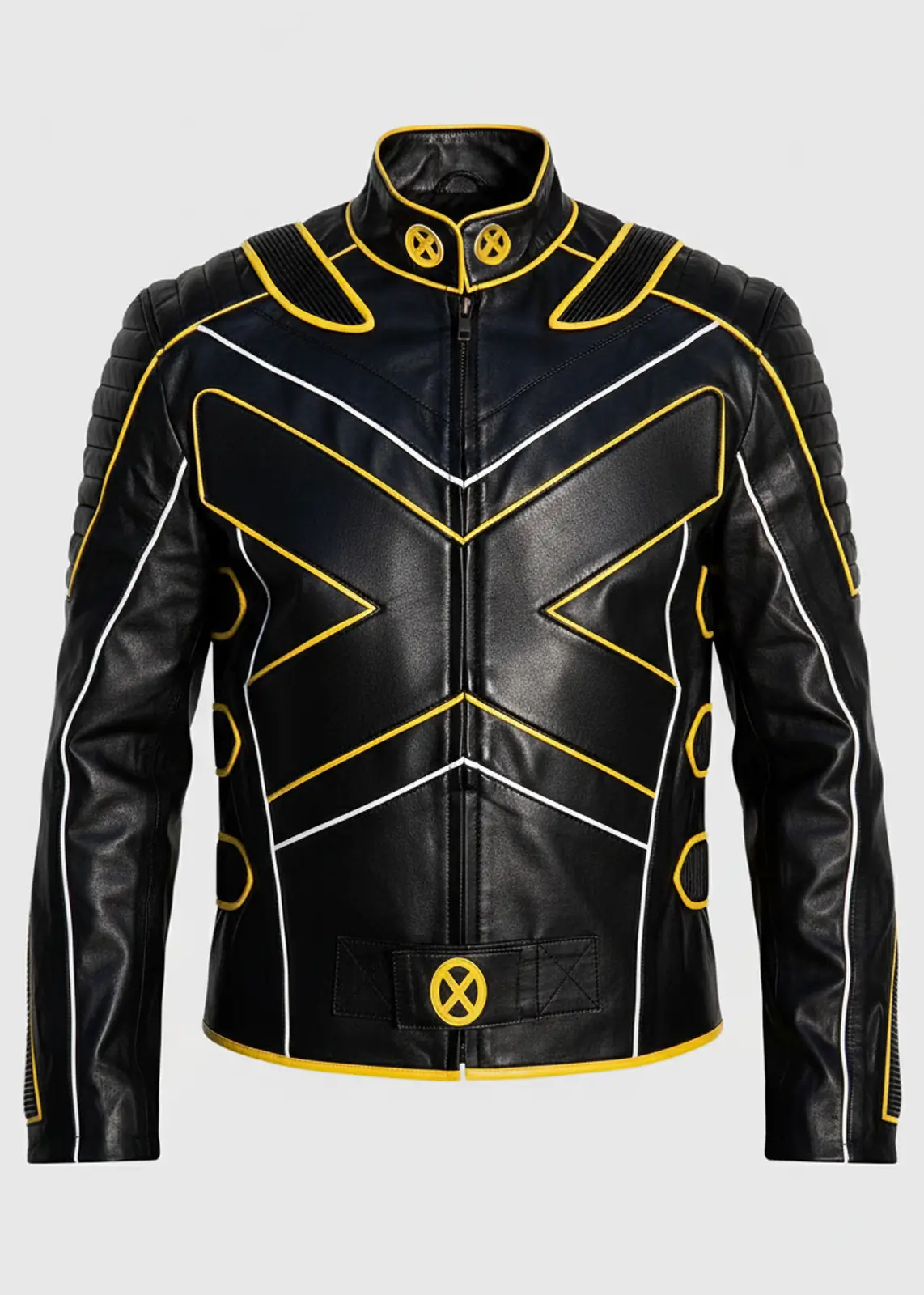 X Men 3 Black Wolverine Leather Biker Jacket
