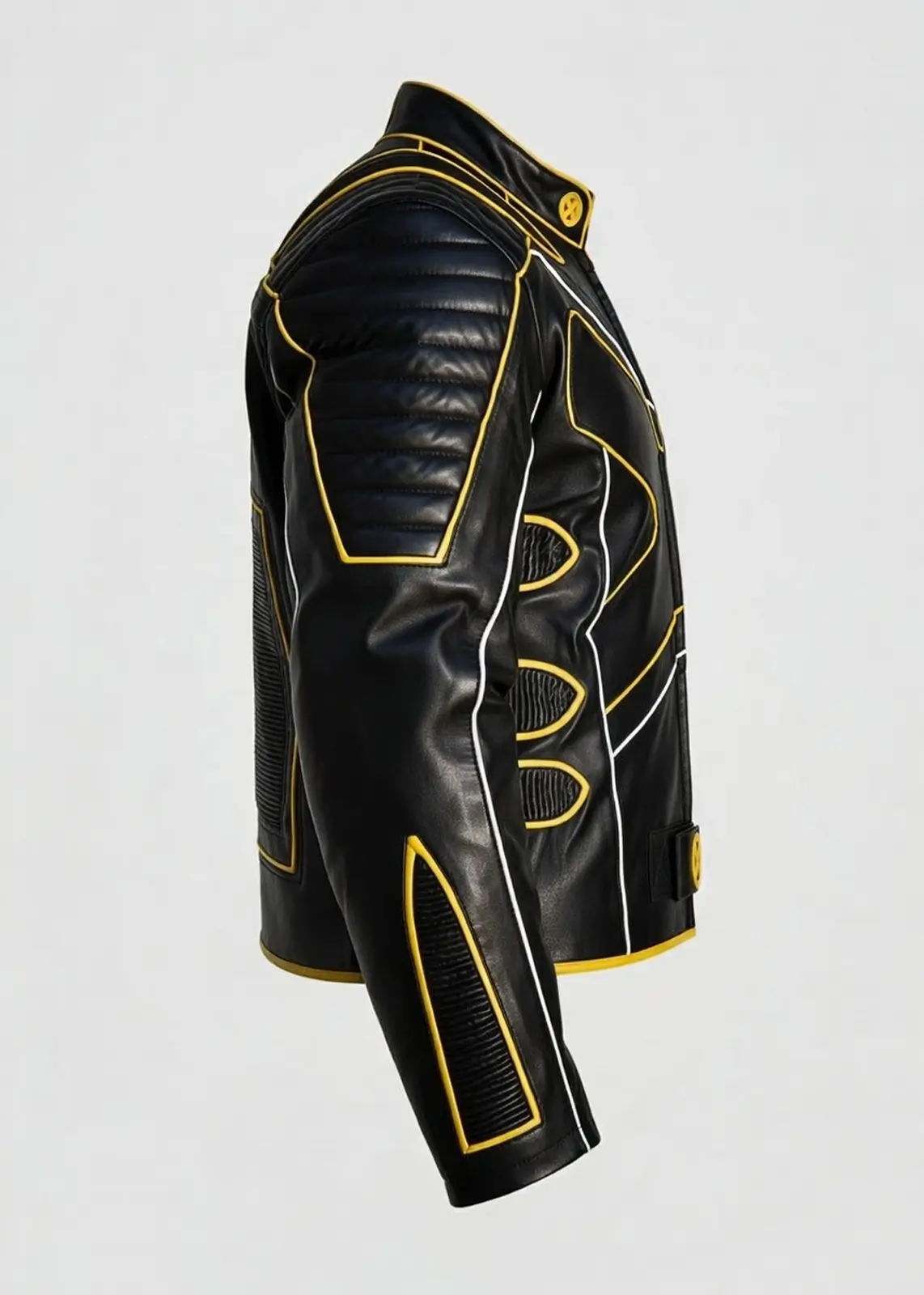 X Men 3 Black Wolverine Leather Biker Jacket - Image 6